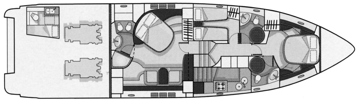 Azimut Yachts 68S floor plan