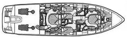 Azimut Yachts 70 Sea Jet floor plan