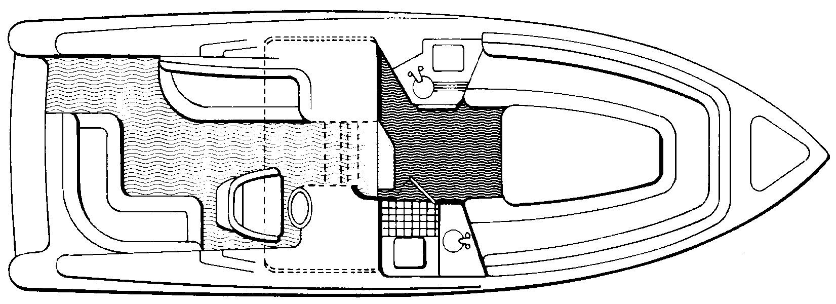Chris Craft Yachts 26 Crowne floor plan