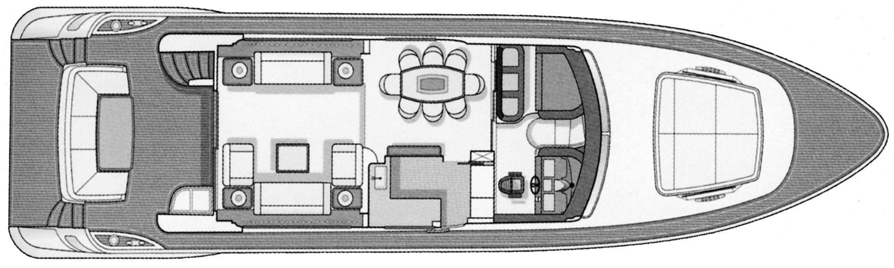 Azimut Yachts 75 Flybridge floor plan