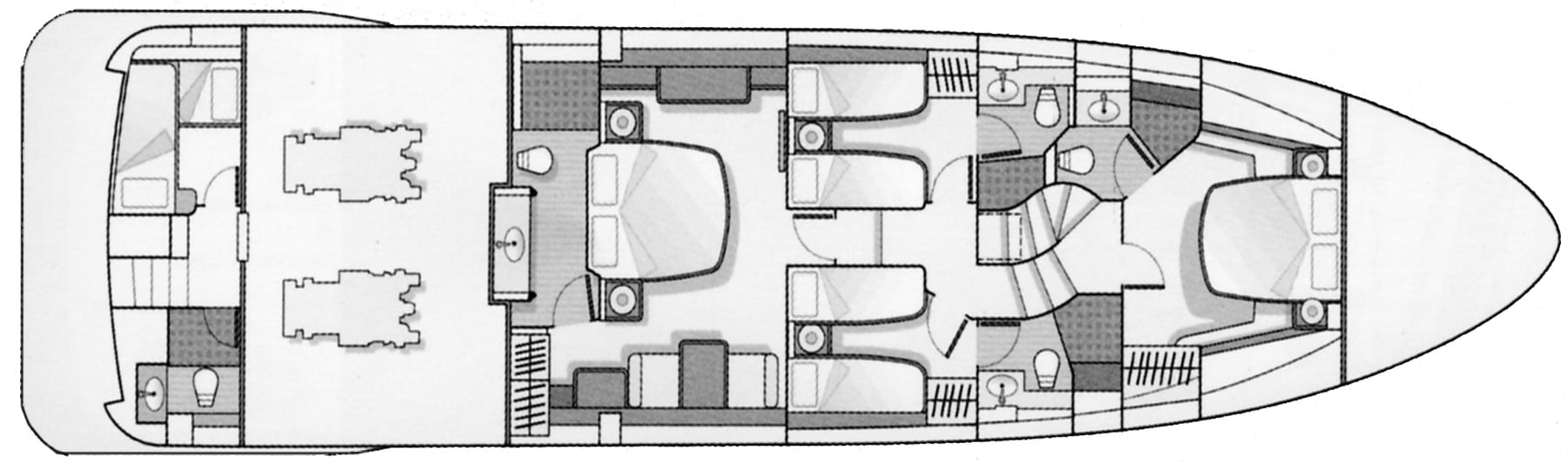Azimut Yachts 75 Flybridge floor plan