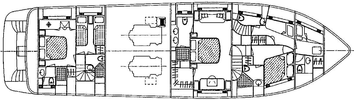 Azimut Yachts 78 Ultra floor plan