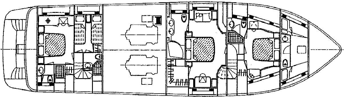 Azimut Yachts 78 Ultra floor plan