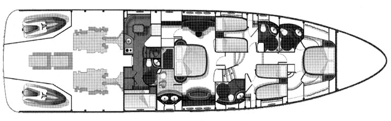 Azimut Yachts 80 Carat floor plan