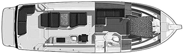 Back Cove Yachts 33-34 floor plan