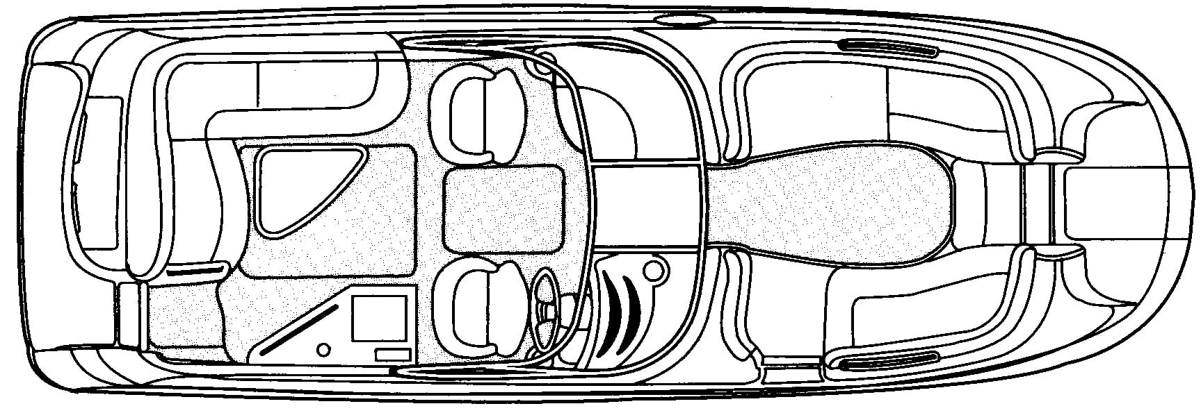 Chris Craft Yachts 262 Sport Deck floor plan