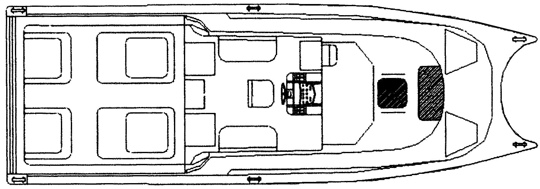 Baha 340 King Cat floor plan