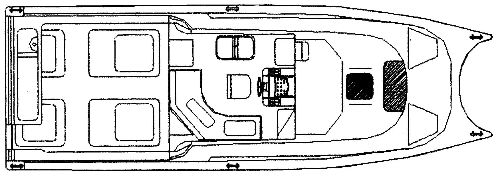 Baha 340 King Cat floor plan