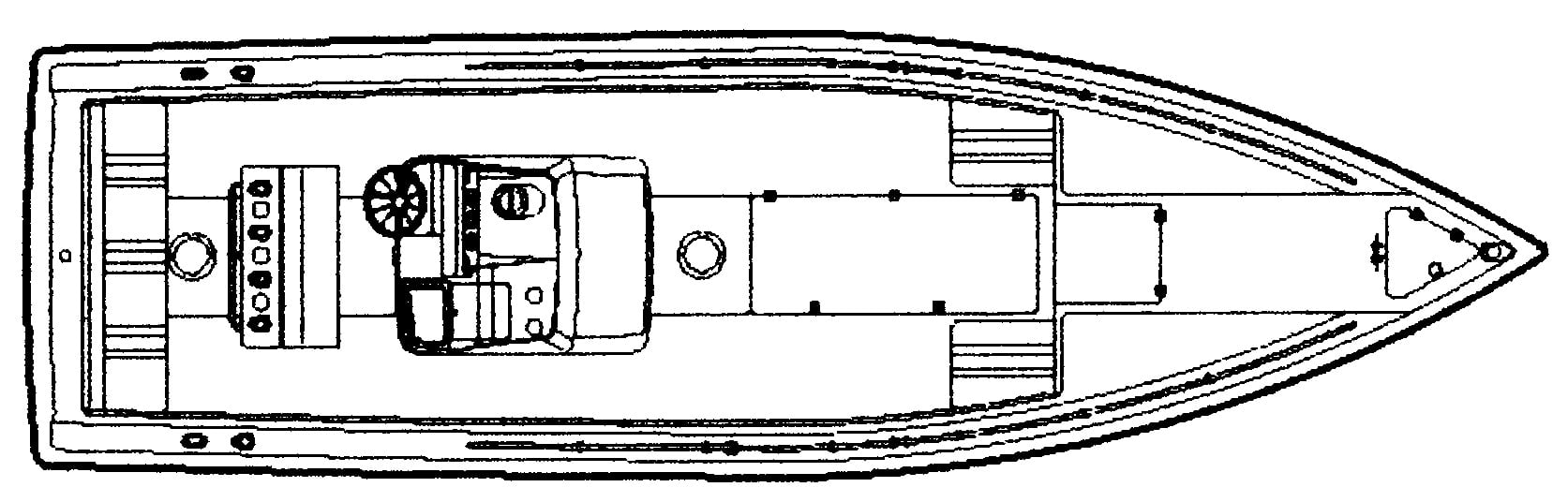 Baja 280 Sport Fisherman floor plan