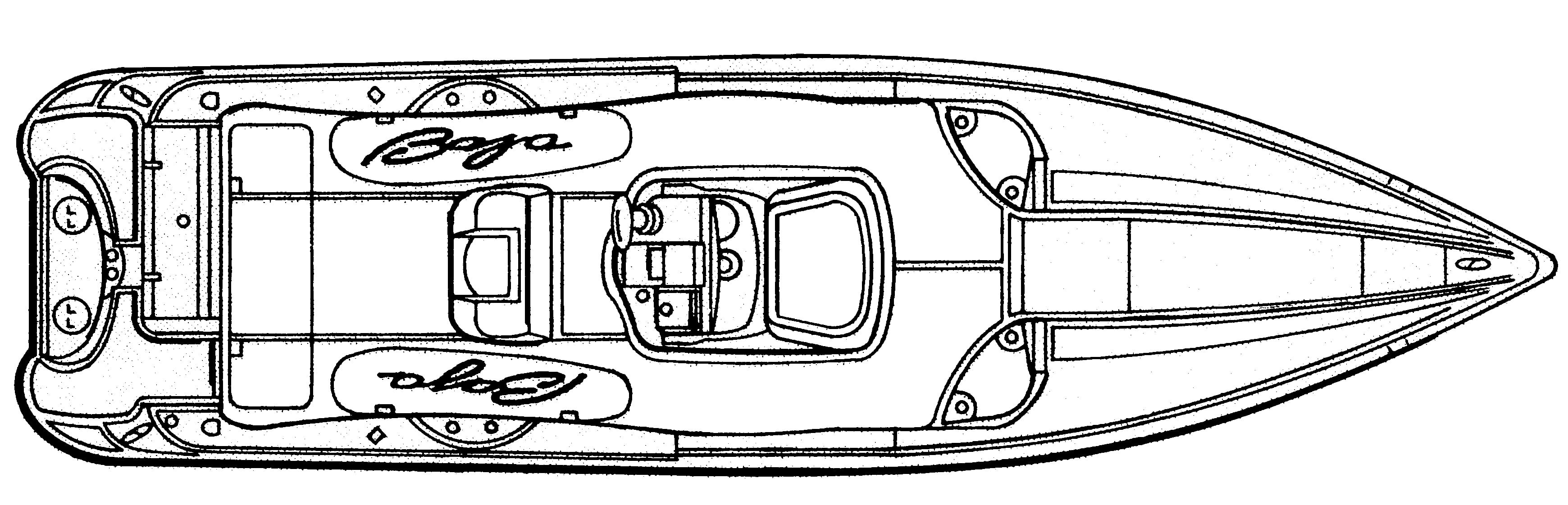 Baja 340 Islander; 340 SF floor plan