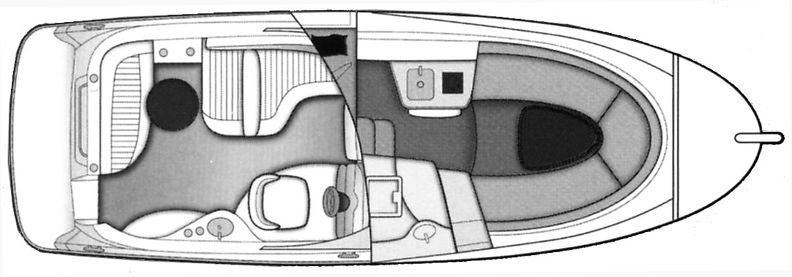Bayliner Yachts 265 Cruiser floor plan