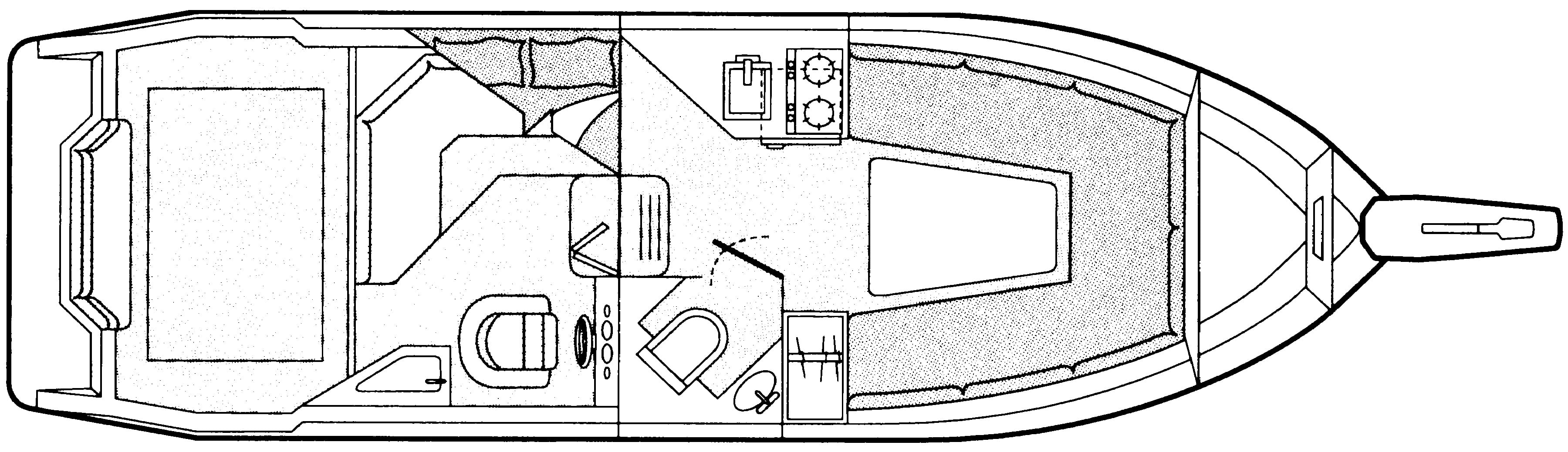 Bayliner Yachts 2755 Ciera Sunbridge floor plan