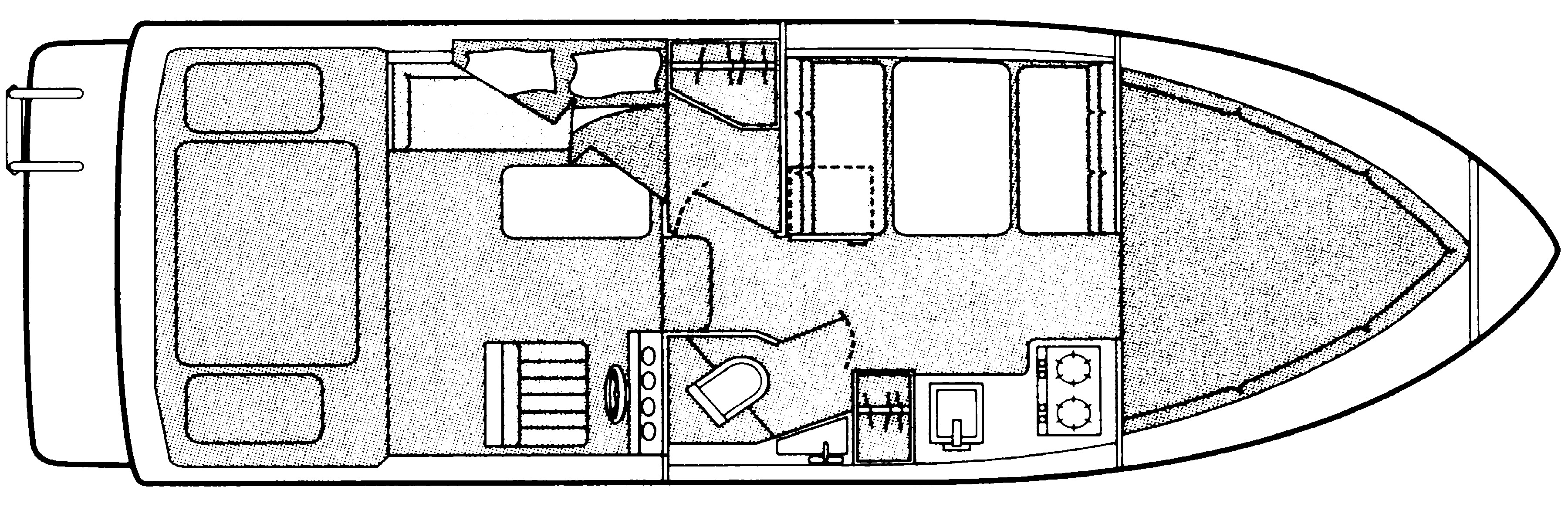 Bayliner Yachts 2859 Super Classic; 2859 Ciera Express floor plan