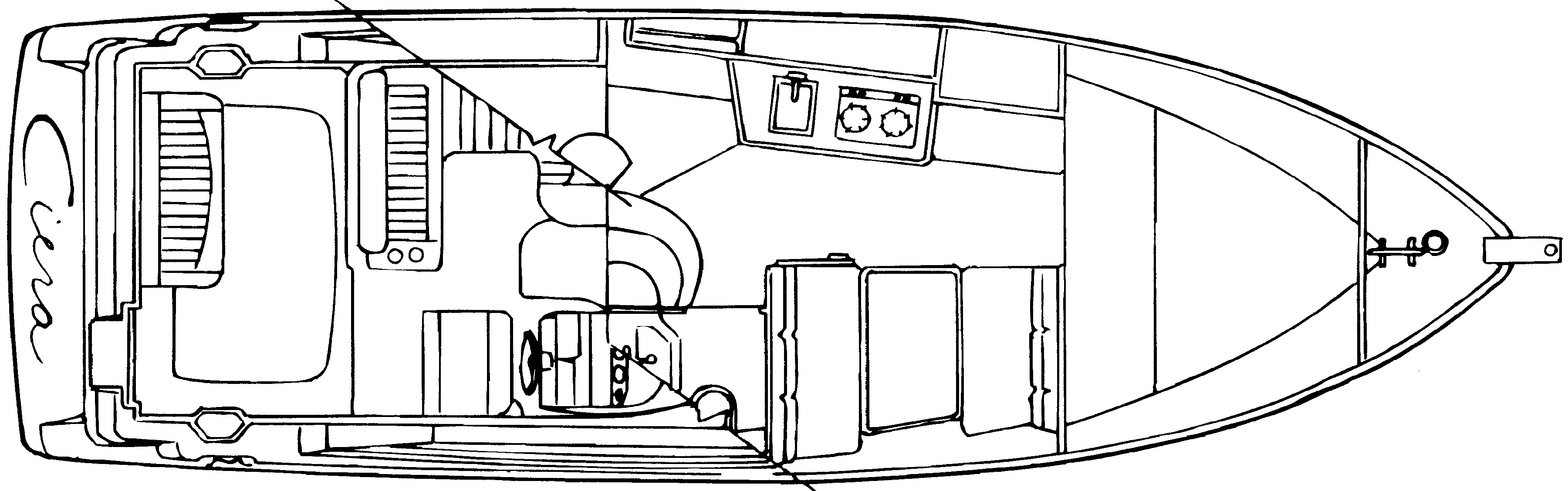 Bayliner Yachts 2855 Ciera SB; 285 SB Cruiser floor plan