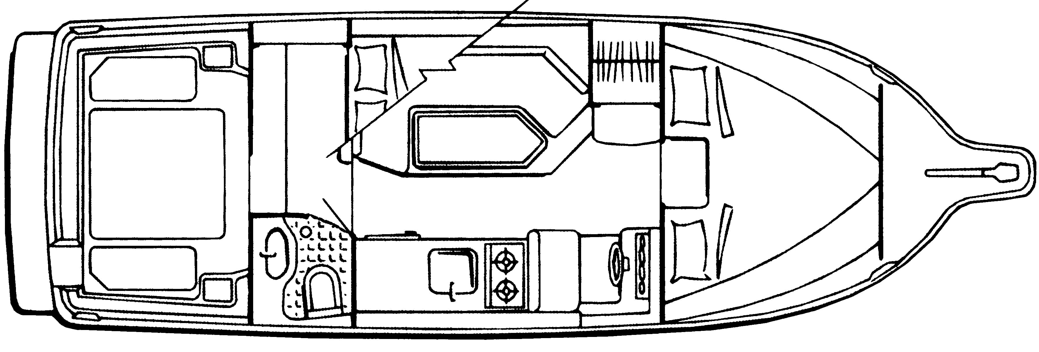 Bayliner Yachts 2858 Ciera CB; 288 Classic Cruiser floor plan