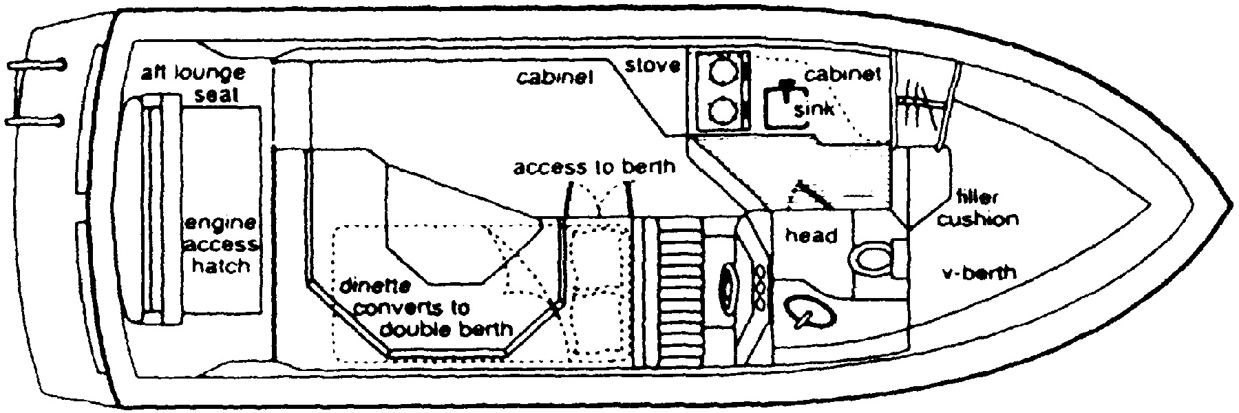 Bayliner Yachts 2950-2958 Command Bridge floor plan
