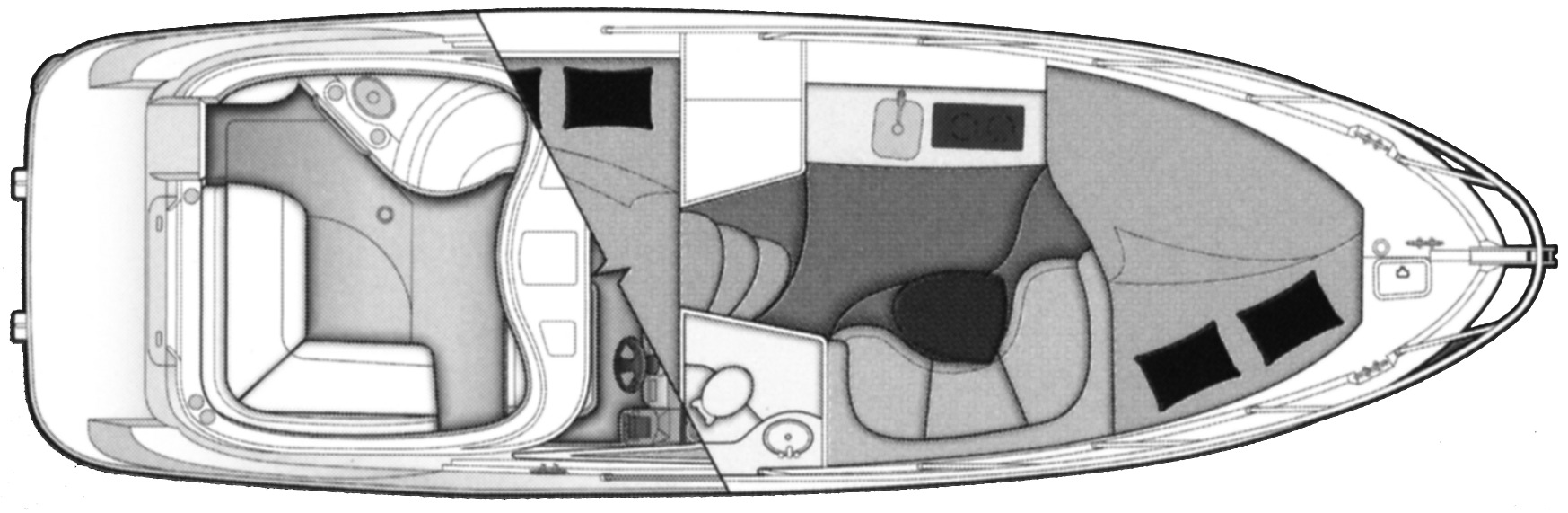 Bayliner Yachts 300-315 SB Cruiser floor plan