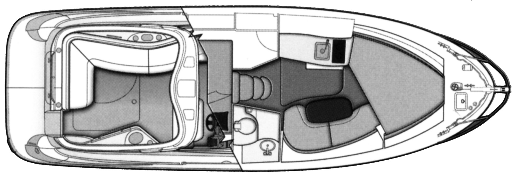 Bayliner Yachts 320-335 SB Cruiser floor plan