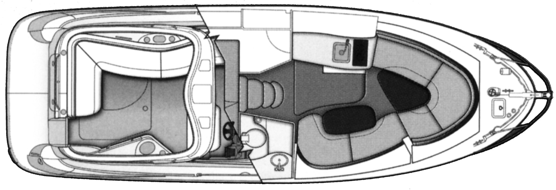 Bayliner Yachts 320-335 SB Cruiser floor plan