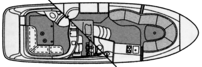 Bayliner Yachts 325-340 SB Cruiser floor plan