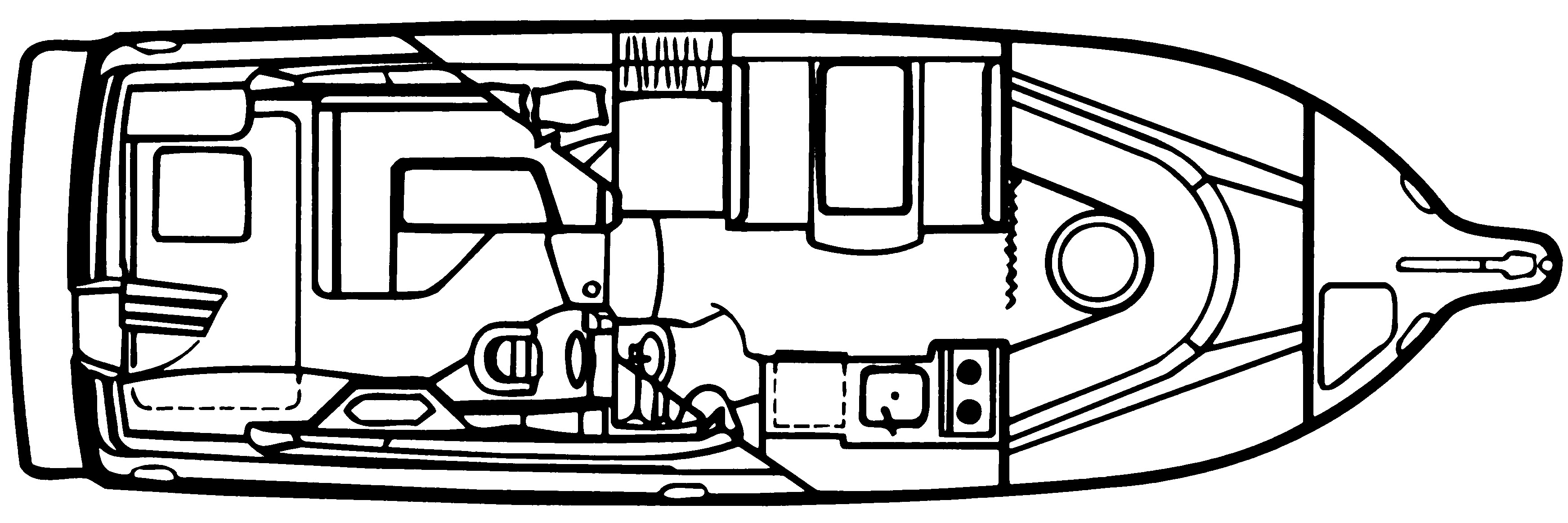 Bayliner Yachts 3255 Avanti Sunbridge floor plan