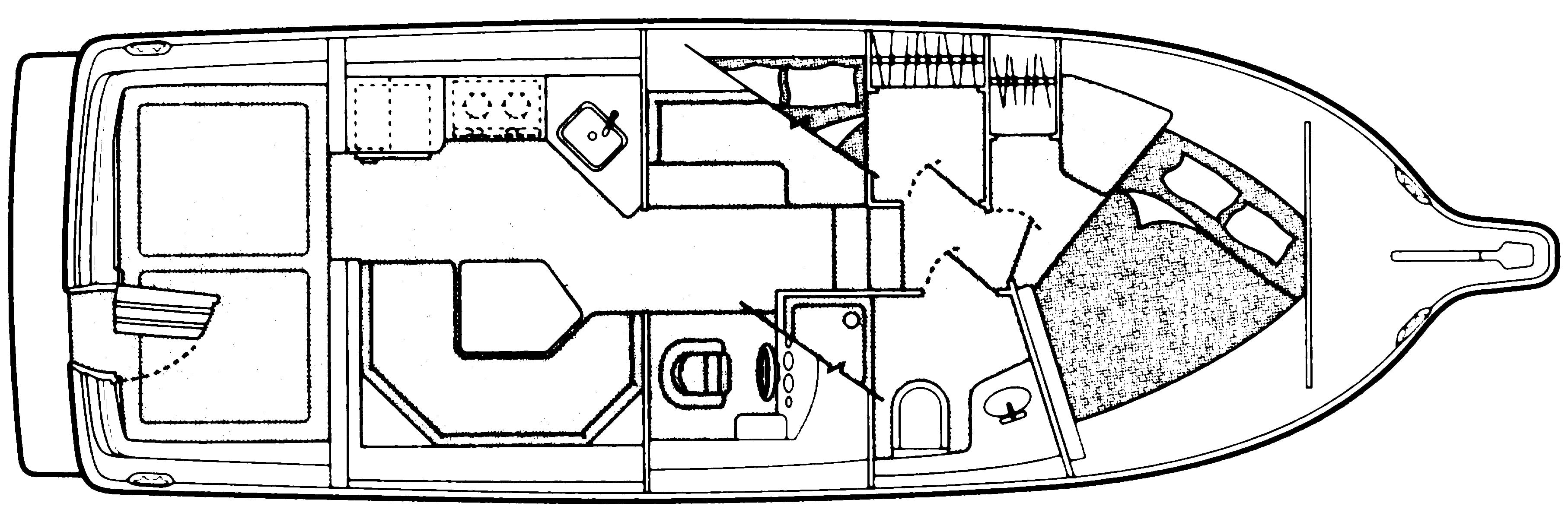 Bayliner Yachts 3258 Command Bridge floor plan