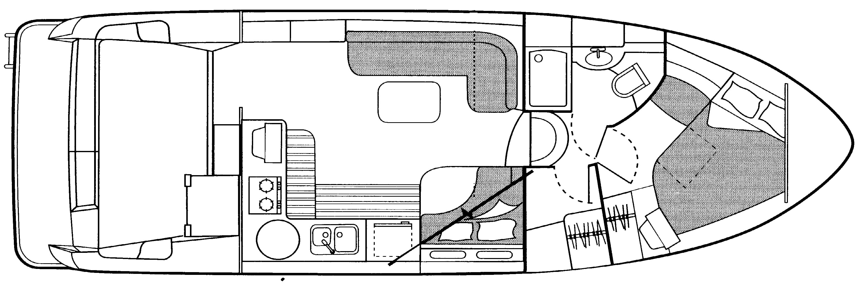 Bayliner Yachts 3488 Command Bridge floor plan