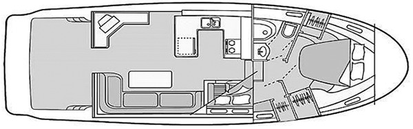 Bayliner Yachts 3788 Motor Yacht floor plan