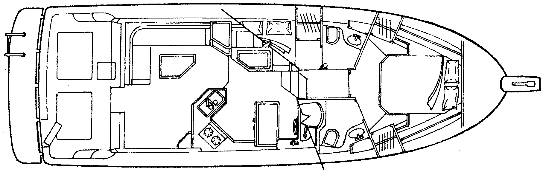 Bayliner Yachts 3988 Motor Yacht floor plan