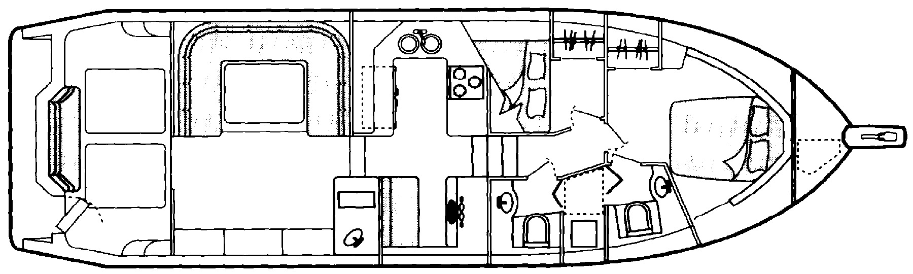 Bayliner Yachts 4388 Motor Yacht floor plan
