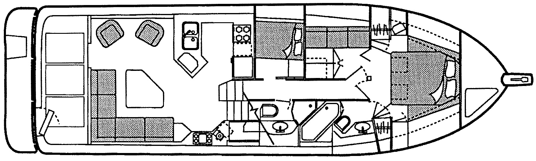 Bayliner Yachts 4788 Pilothouse floor plan