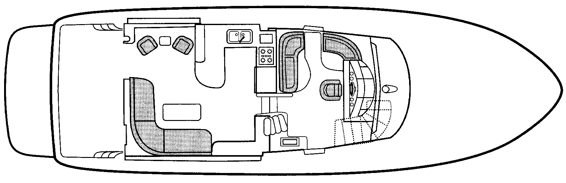 Bayliner Yachts 5288 Pilothouse floor plan