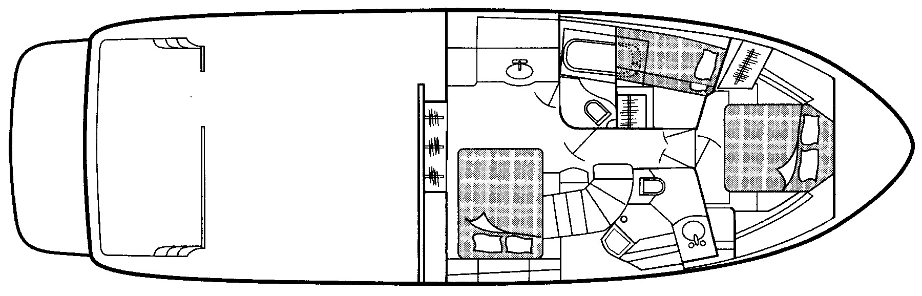 Bayliner Yachts 5288 Pilothouse floor plan