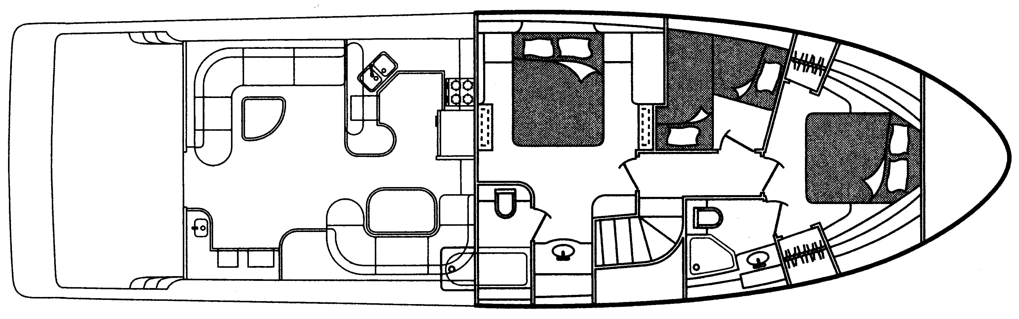 Bayliner Yachts 5788 Motor Yacht floor plan