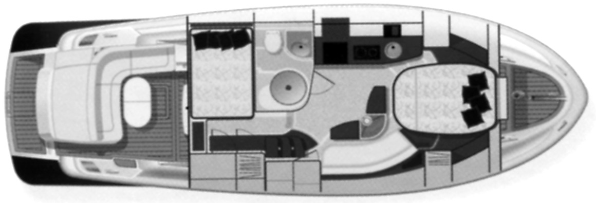 Chris Craft Yachts 36 Roamer floor plan