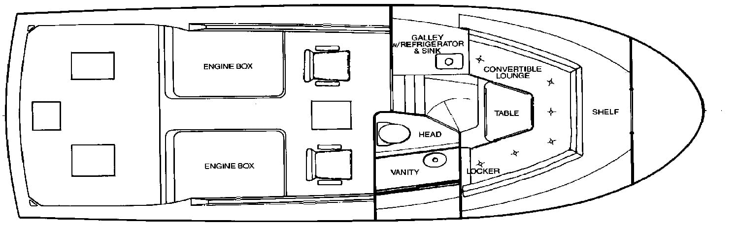 Blackfin Yachts 29 Combi floor plan