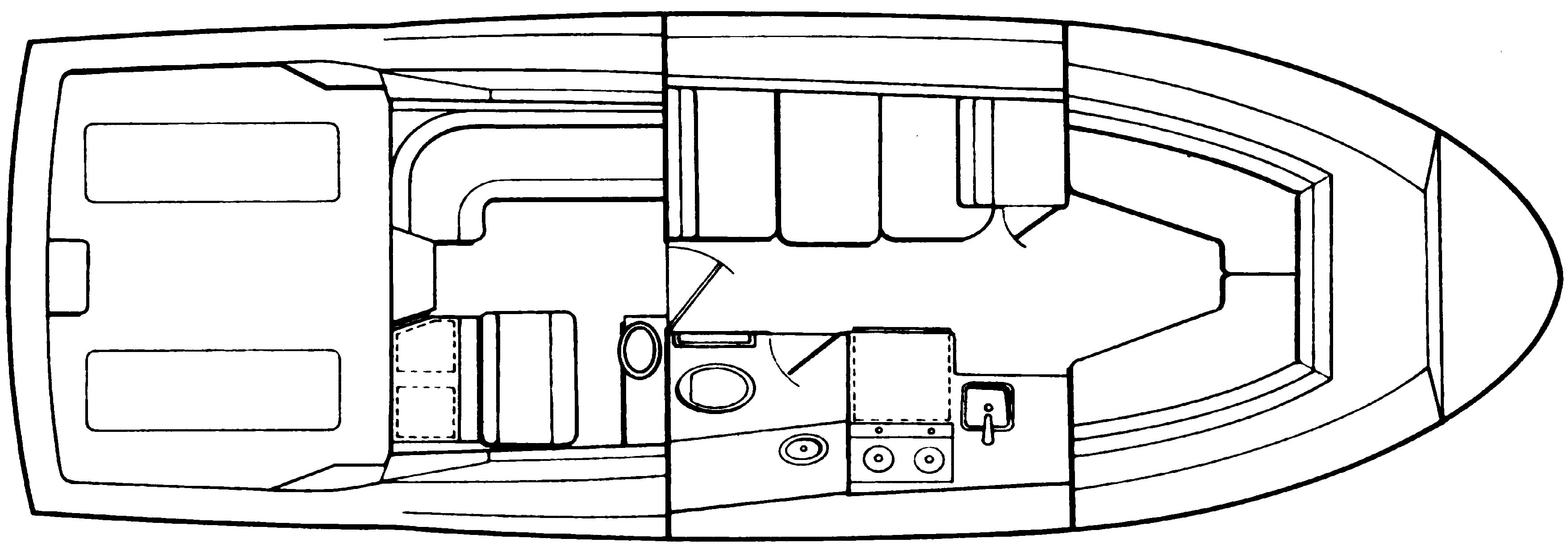 Blackfin Yachts 31 Combi floor plan