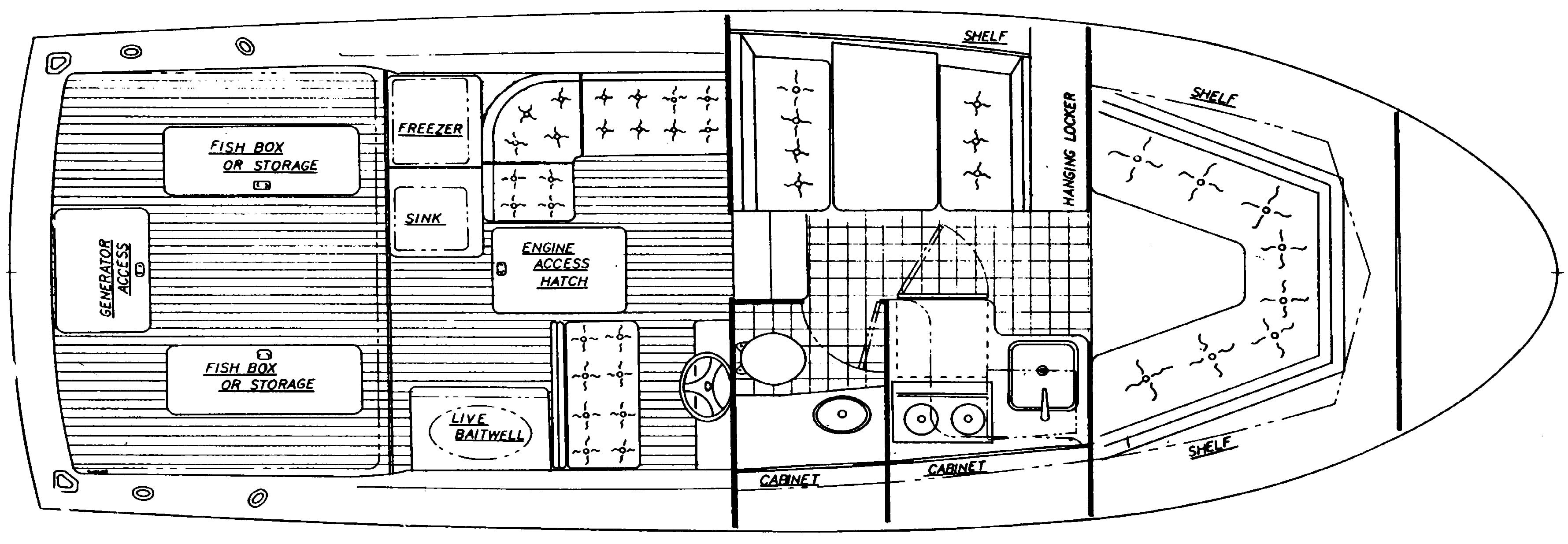 Blackfin Yachts 32 Combi floor plan