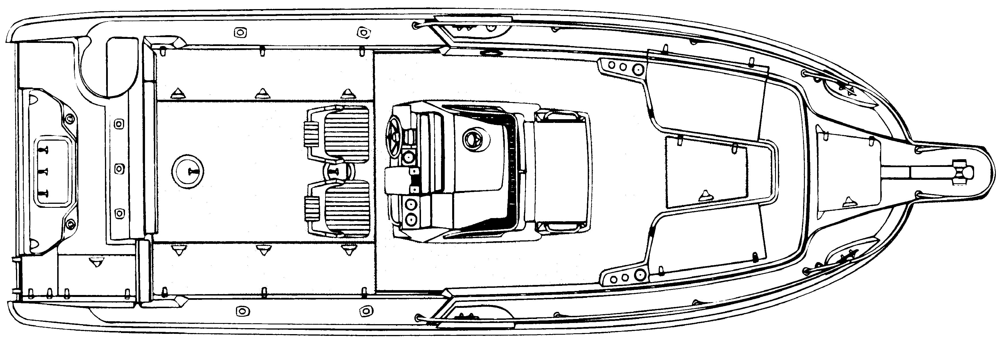 Boston Whaler 26 Outrage floor plan