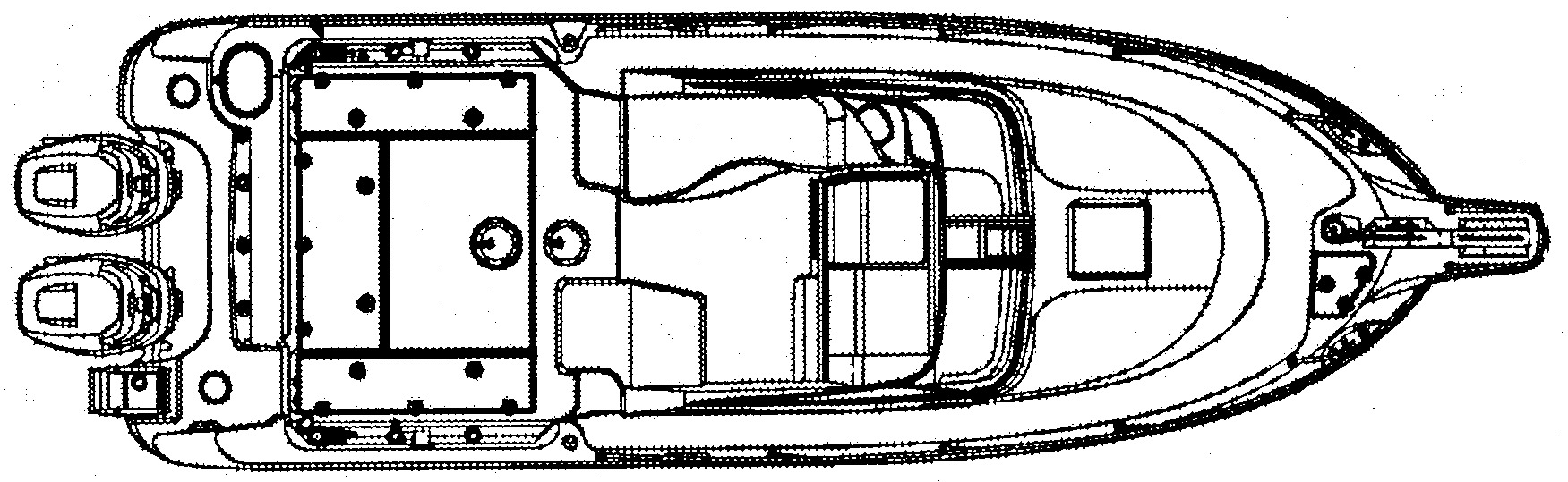 Boston Whaler 285 Conquest floor plan