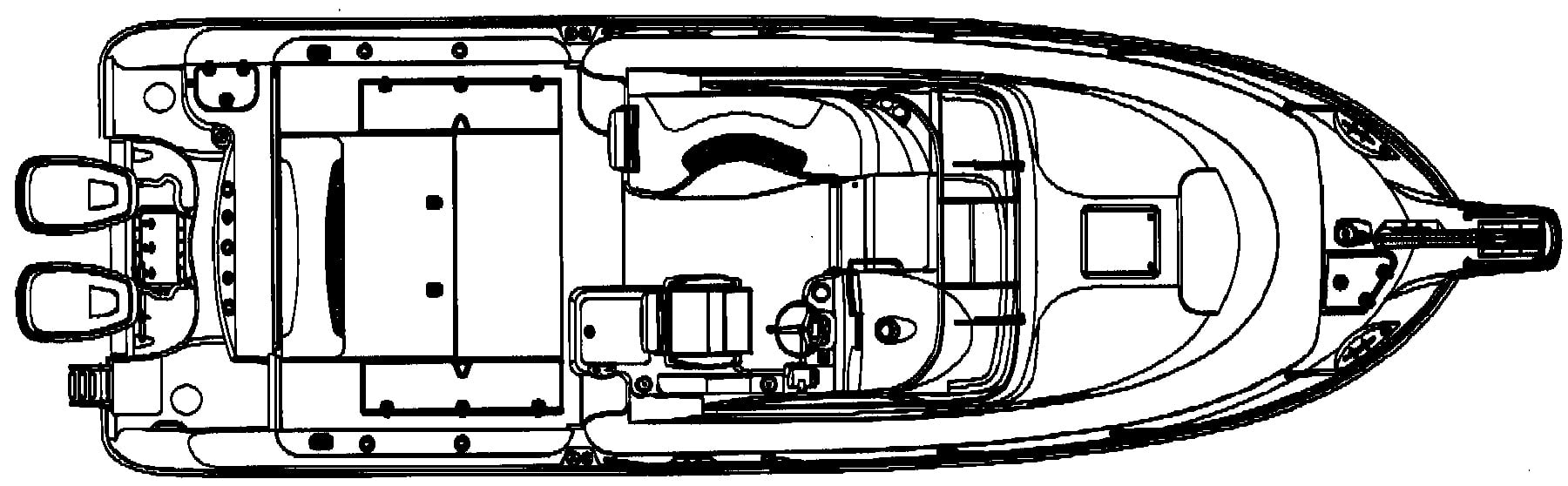 Boston Whaler 305 Conquest floor plan