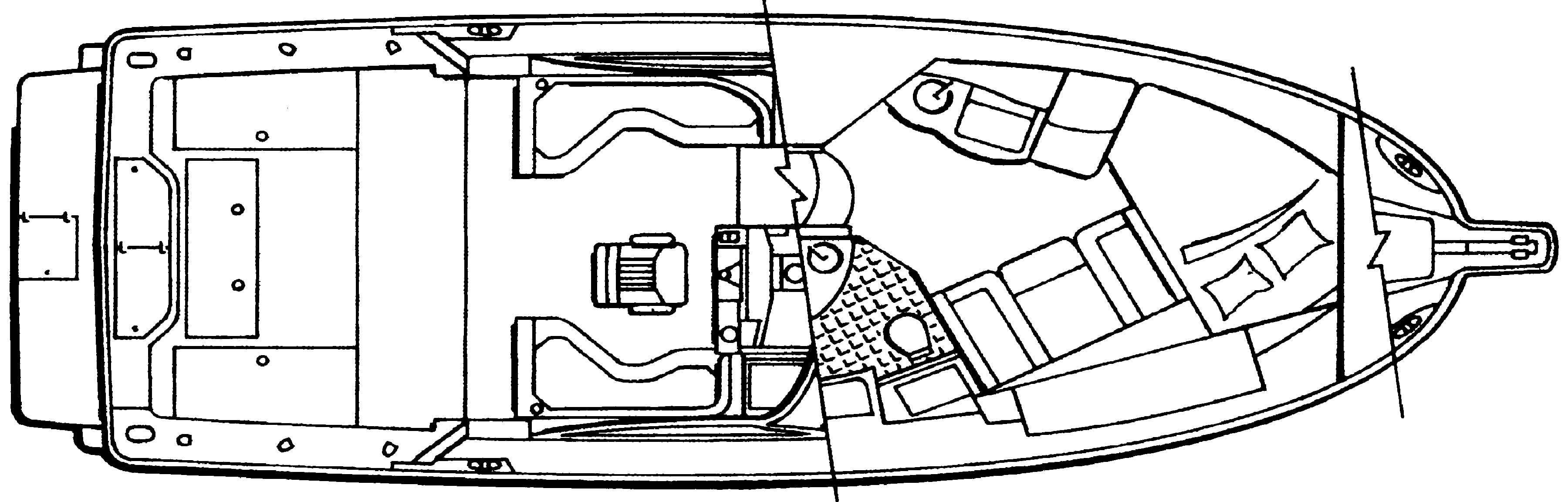 Boston Whaler 34 Defiance; 350 Defiance floor plan