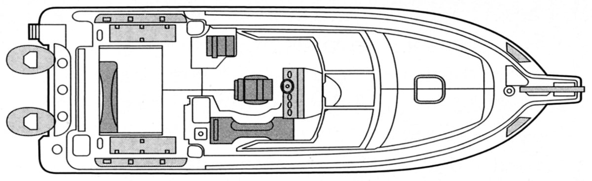 Boston Whaler 345 Conquest floor plan