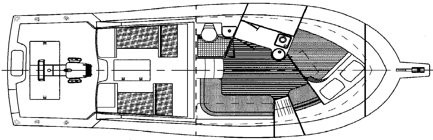 Cabo Yachts 32 Express floor plan