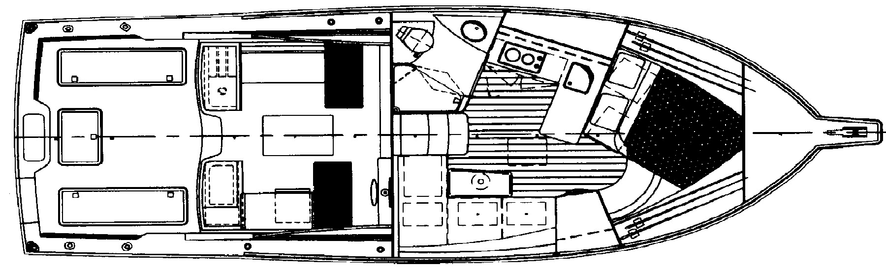 Cabo Yachts 35 Express floor plan