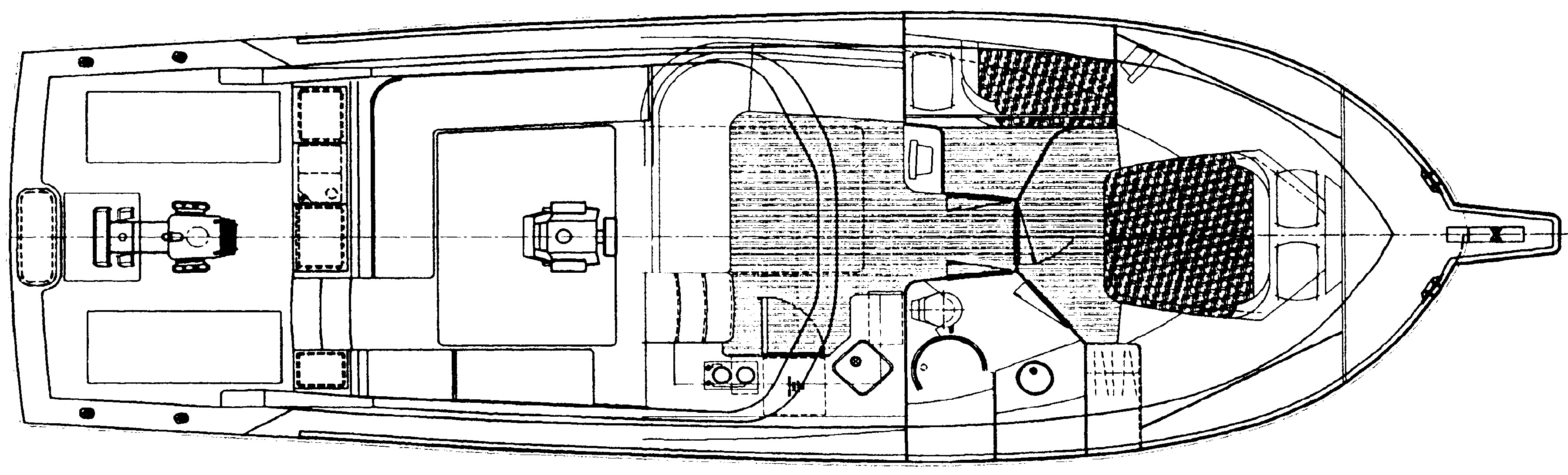 Cabo Yachts 45 Express floor plan
