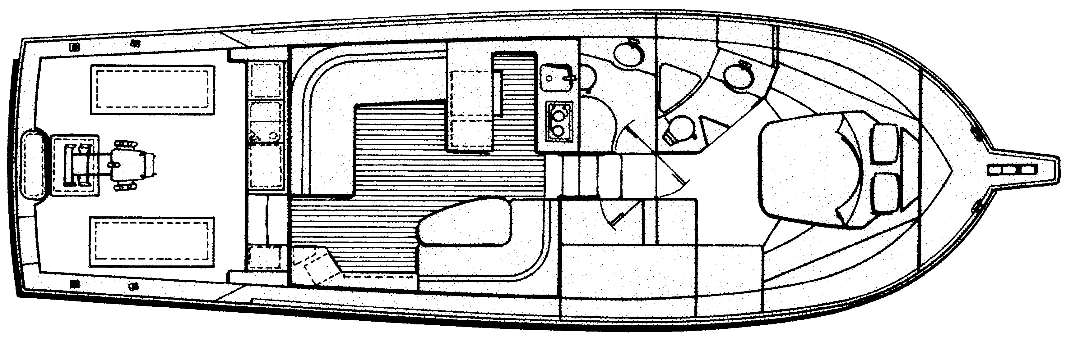 Cabo Yachts 47-48 Flybridge floor plan