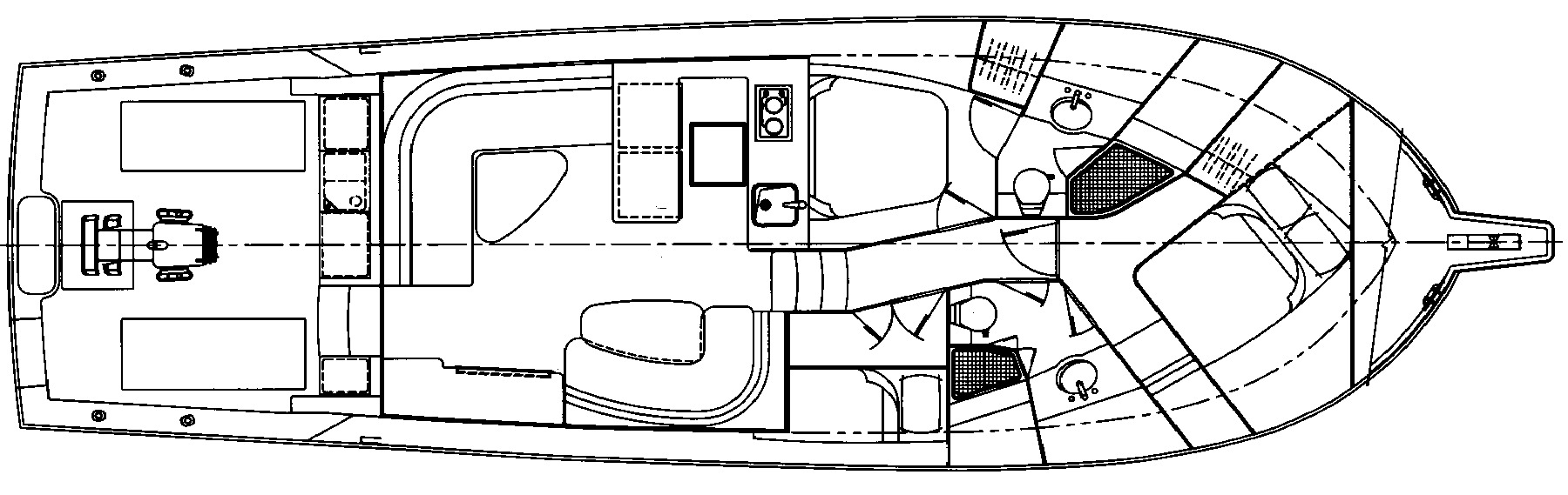 Cabo Yachts 47-48 Flybridge floor plan