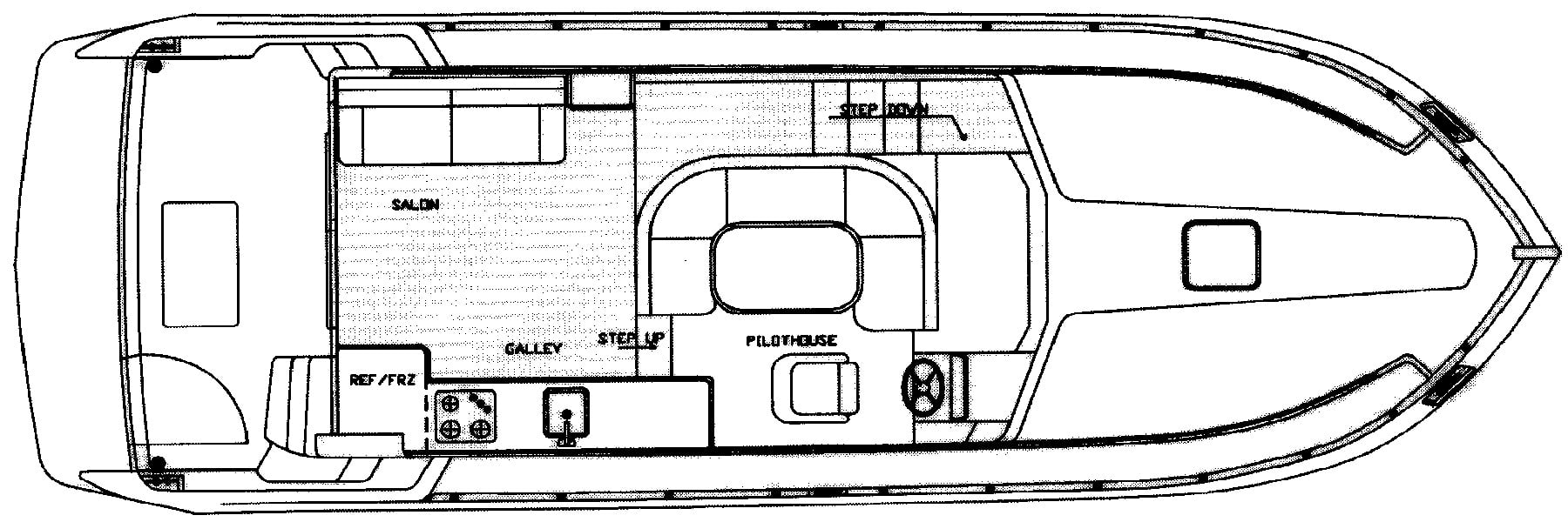 Californian Yachts 39 SL floor plan