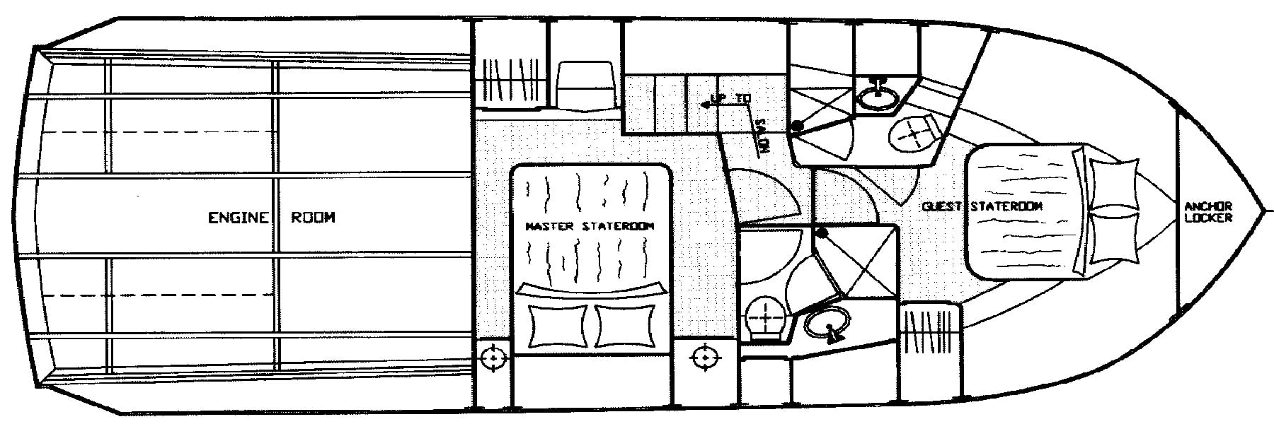 Californian Yachts 39 SL floor plan